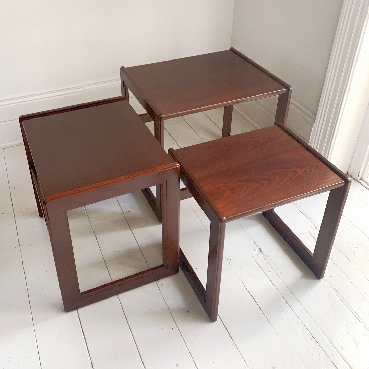 Set of 3 G Plan Teak Nesting Tables, Mid Century Modern, In Excellent Condition