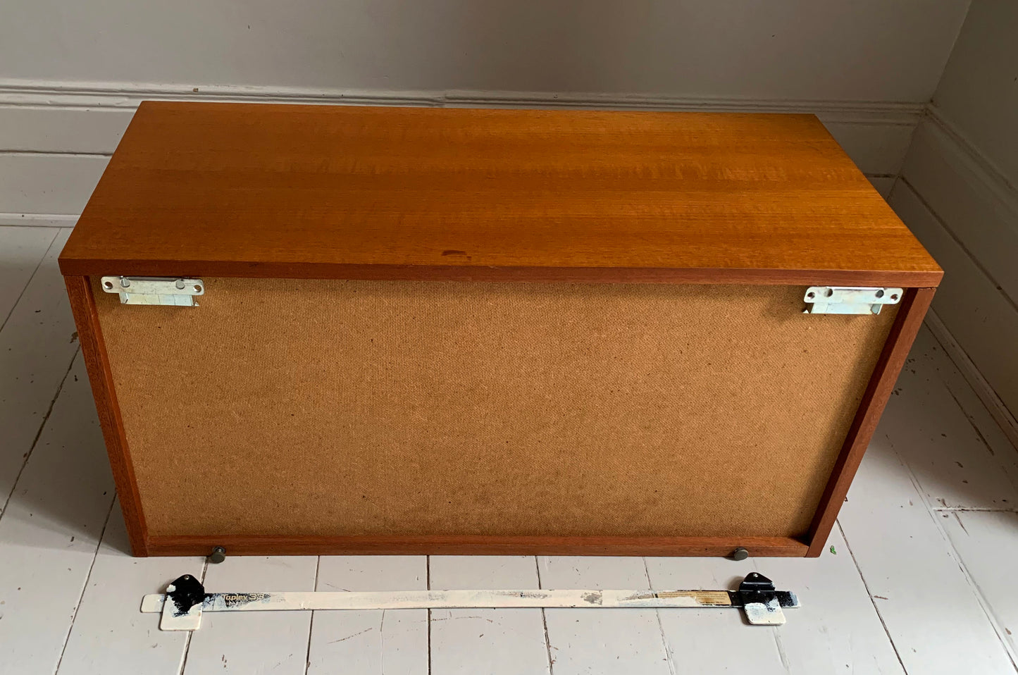 Mid Century Teak Beaver & Tapley 33 Wall Mounted Two-Door Cabinet