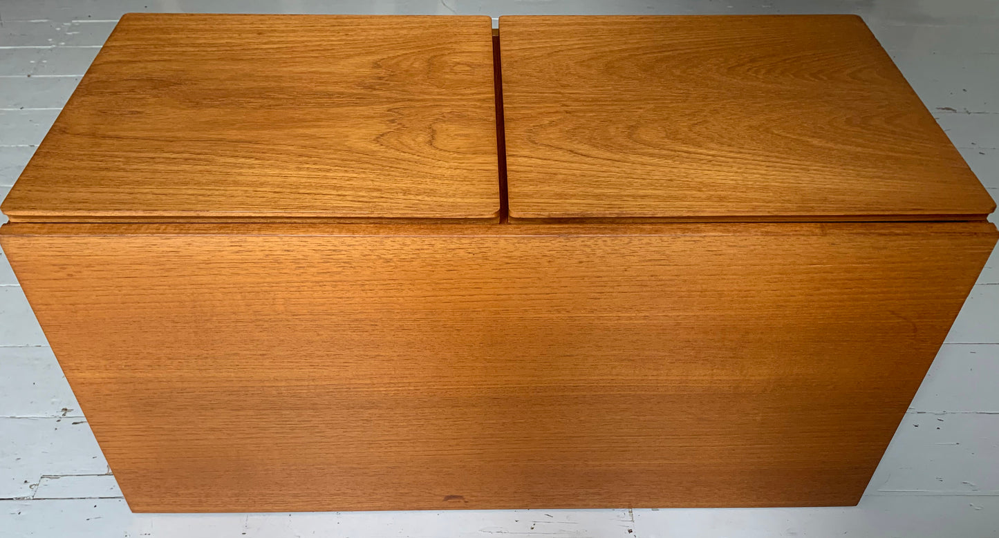 Mid Century Teak Beaver & Tapley 33 Wall Mounted Two-Door Cabinet